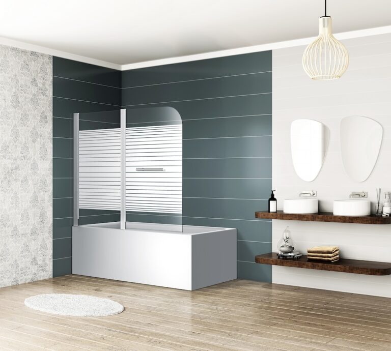 Semi-frameless glass shower screen