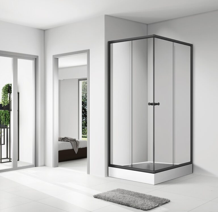 Compact Corner Shower room for Small Rooms