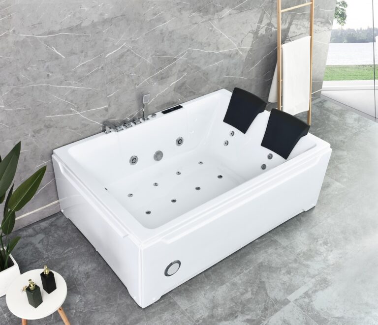 Acrylic Whirlpool Bathtub For 2 Person4